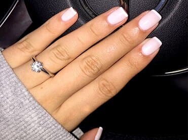 French Nail Rosa