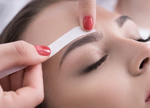 Waxing Eyebrows
